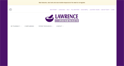Desktop Screenshot of lawrencepharmacyrx.com