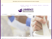 Tablet Screenshot of lawrencepharmacyrx.com